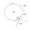 Bowknot Neckchain Girl Simple Imitation Pearls Choker Chain Aesthetic Jewellery