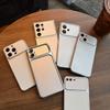 Case for Vivo Y75 5G Y55 Y30 Metal Texture Matte Back Soft TPU Bumper Shockproof Cover