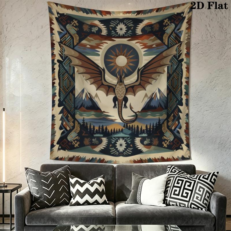 Tribalism animal Wall Tapestry Aesthetic Wall Hanging Printed Fabric Blanket Decorative Tapestries for Bedroom Living Room Home Decor