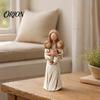 Hand Painted Tabletop Decor Mother And Daughter Hugging Ornament, Resin Hand-painted Statue, Modern Aesthetic Ornament Faceless Figurine for Mother's