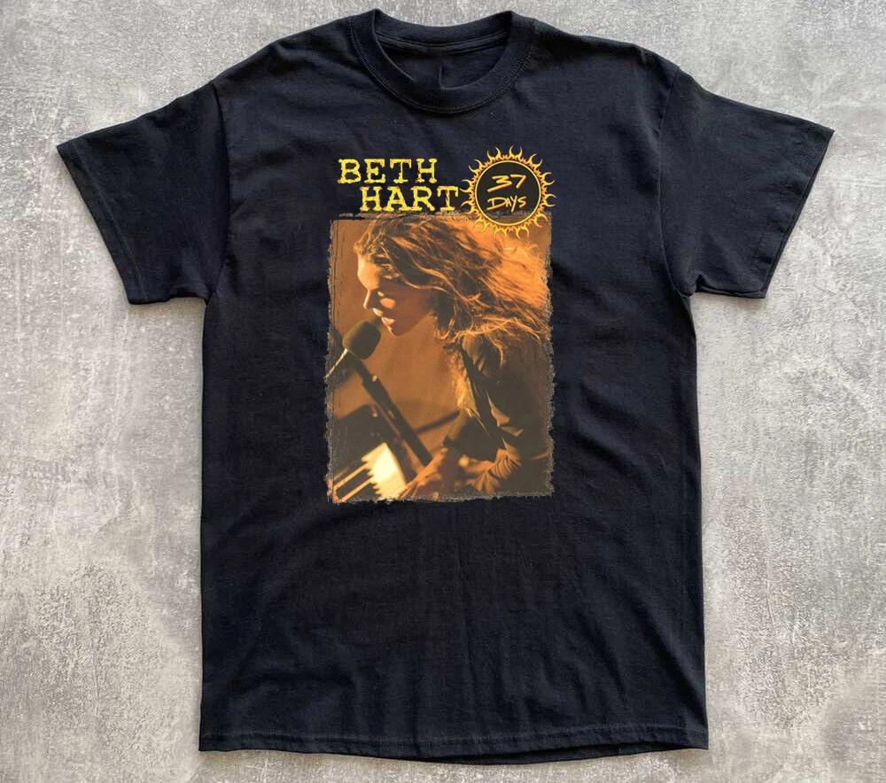 Beth Hart Black Cotton Shirt Full size S-5XL Unisex