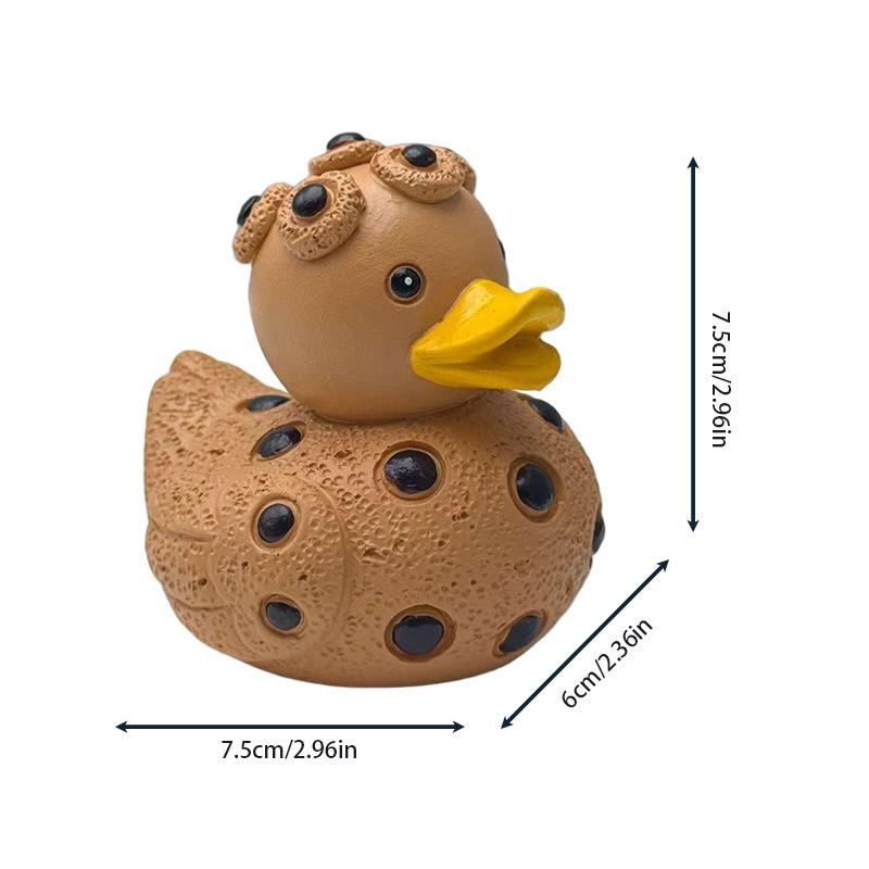 Weihnachtsdekoration Lebkuchen Süßigkeiten Ente Statue Niedliche Fruchtente Figur Kreatives Heim Schreibtisch Ornament Weihnachtsgeschenke
