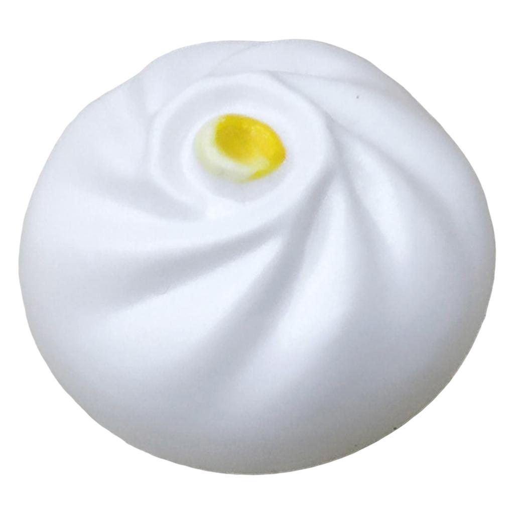 6 Cm Mini Steamed Bun Toy Soft Milk Yellow Bun Stress Toy Cute Shaped Toy For Kids & Adults Prospector