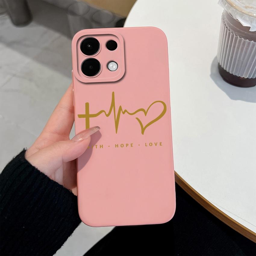 For Oppo K12 A5 A5X Realme 5 6 7 8 9 10 Pro Plus Phone Case Pretty Love Heart Pattern Soft Silicone Upgraded Anti Fall Protective Cover For Oppo Shell