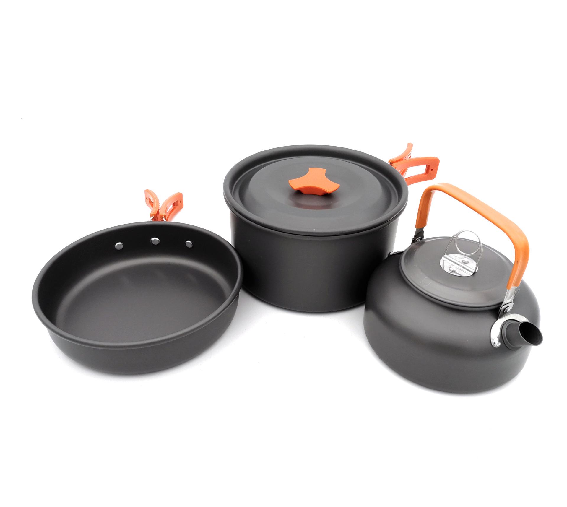

Set Of Pot And Teapot Set For 2-3 People, Set Of Pot And Teapot, Camping Cookware Combination, Excluding Tableware