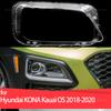 For Hyundai KONA Kauai OS 2018 2019 2020 Headlight Cover Car Headlamp Lens Glass Replacement Front Lamp Shade Auto Shell