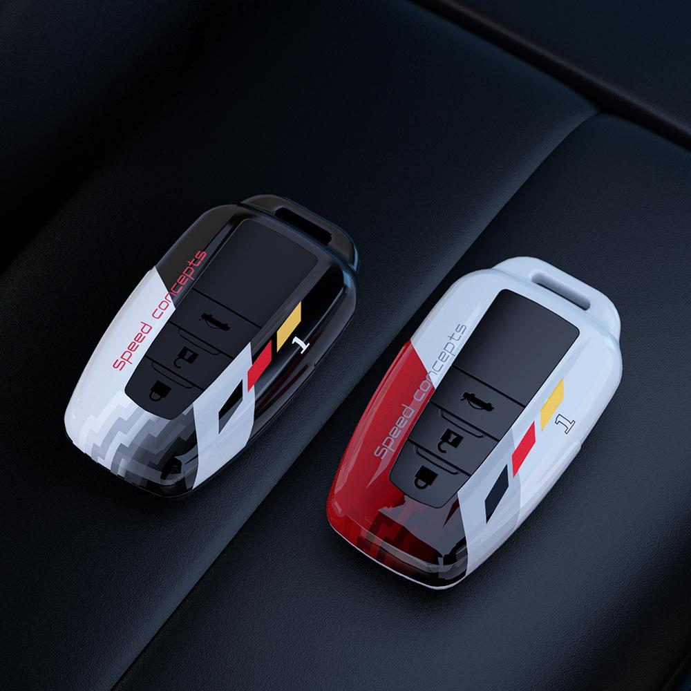 Autosleutelhoesje Cover Voor Toyota Prius Camry 75 Corolla Hybrid C-Hr Chr Rav4 Xa 50 Sleutelhanger Prado Voor Suzuki Swace Sleutelhanger Accessoires