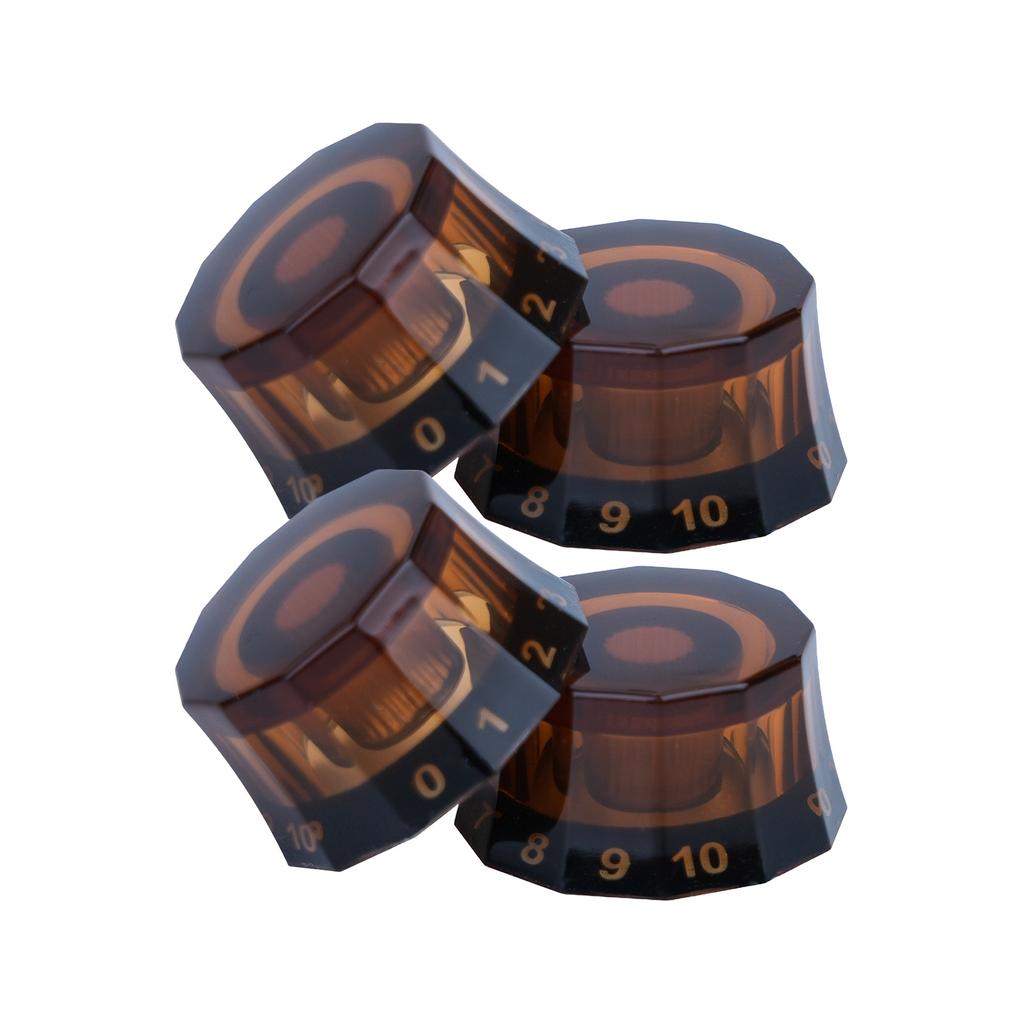 Set of 4pcs Dodecagon Electric Guitar Knobs Guitar Volume Knob EPI Electric Guitar Bass Knob Volume