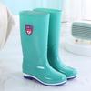 Tall tube fashion rain shoes female adult kitchen water boots summer long tube rain boots non-slip water shoes wear-resistant
