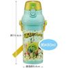 Skater Children's Plastic Water Bottle 480ml One Push Open/Close Antibacterial Child Friendly Lightweight Antibacterial Treatment Made in Japan Gigant