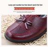 2025 Spring Slip-On Leather Flats for Middle-Aged Women