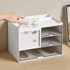 Minimalistischer Schreibtisch-Stifthalter und Aufbewahrungsbox - Großes Fassungsvermögen, Multifunktionaler Schreibtisch-Organizer für Schüler und das Büro.