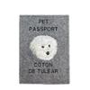 Coton De Tulear, Cotie - Dog Passport Case, Document Case, Gift for the Traveller from the Brand
