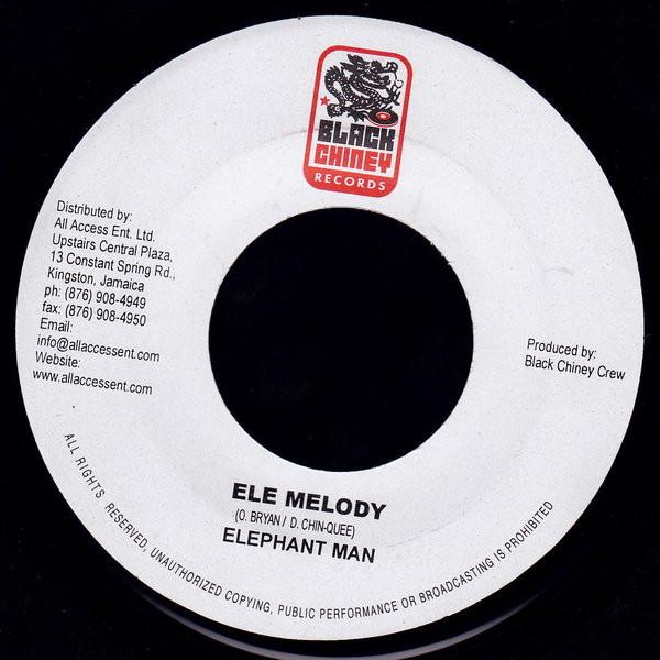 

7inch Record ELEPHANT MAN / BUSY SIGNAL - Ele Melody / Wuk Gyal NONE Black Chiney Re 2005 Jamaica Reggae, Ska & Dub Used
