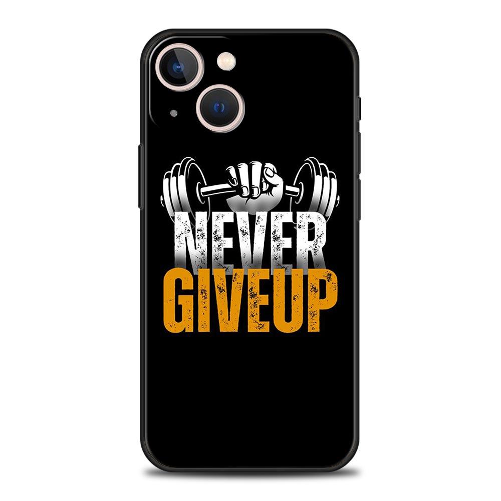 Phone Case For iPhone 16 15 14 13 12 11 Pro Max XS X XR SE 7 8 Plus Protective Shell Gym Fitness Bodybuilding iPhone 16e Cover