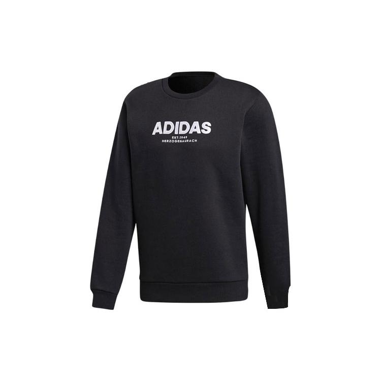Adidas Sweatshirts Men's Black Crew Neck Moderate Regular CZ9075