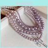 Vintage French Pearl Necklace Geometric Style For Women Elegant Jewelry Accessory