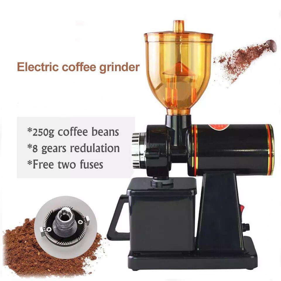 Coffee grinder, coffee bean grinder 600N, coffee machine electric grinder, small commercial coffee grinder чёрный