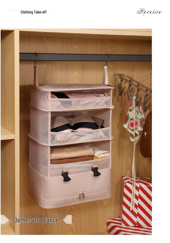 Hangende Reiskledingkast Organizer: Grote capaciteitstas voor kleding & ondergoed