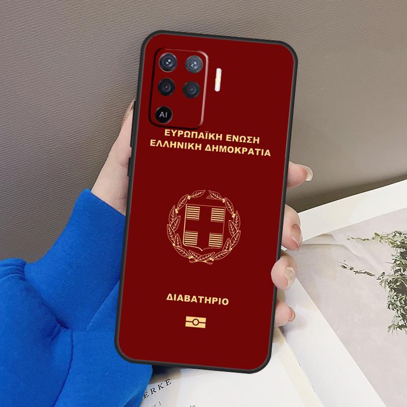 Greek Greece Flag Case For Oppo A78 A38 A18 A98 A58 A60 A80 A40 A96 A76 A16 A94 A74 A54 A15 A17 A57 A77 A5 Pro
