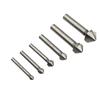 3-Flute Countersink Drill Bit 90 Degree Chamfering Cutters 6.3/8.3/10.4/12.4/16.5/20.5mm For Wood Metal Quick Change Drill Bit