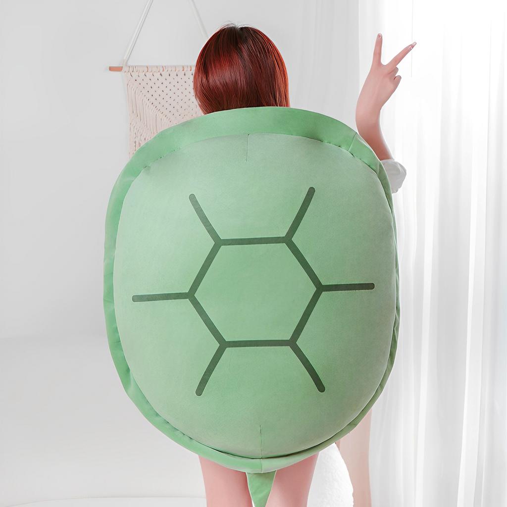 80/100cm Turtle Shell Plush Toy Pillows Kids Adults Sleeping Bag Stuffed Soft Tortoise Cushion Sale Creative Toys Christmas Gif