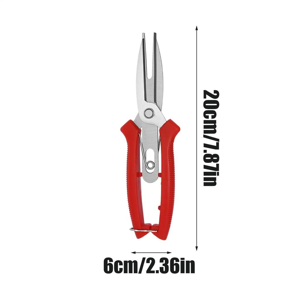 1 Pcs Stainless steel fruit picking scissor With labor-saving Handle Pruning thinning of fruit trees in landscaping horticulture