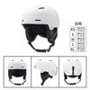Unisex Adult Ski Helmet With Goggles Strap Windproof Safety Half Winter Snow Sports