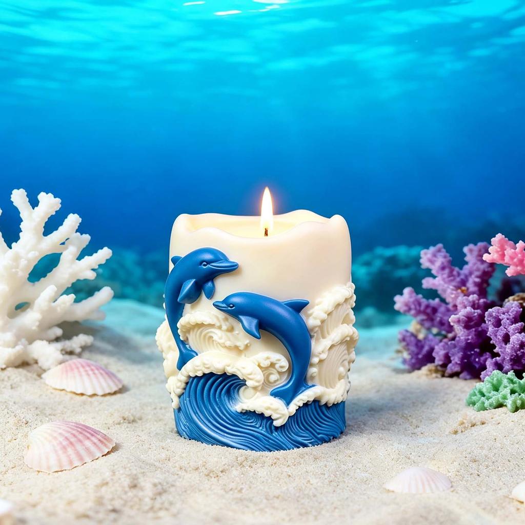 3d Diy Craft Dolphin Silicone Mold Reusable Cute 3d Soap Moulddolphin Craft Craft Gife Dolphin Silicone Mold For For Adults