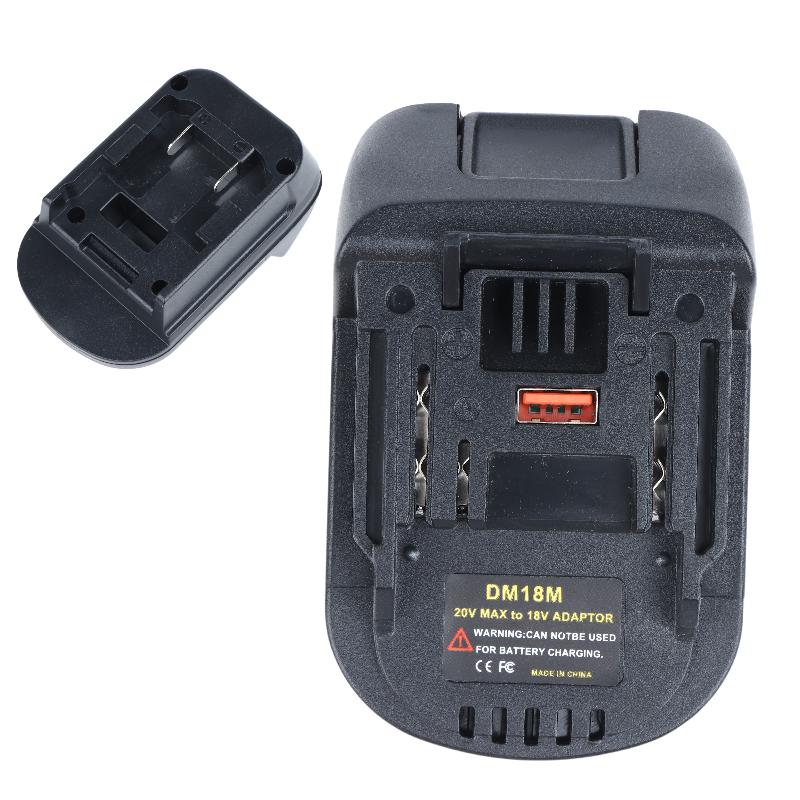1Pcs DM18M Power Tool Battery Adapter High Quality ABS Heat Resistant for Professional DIY Modification Projects