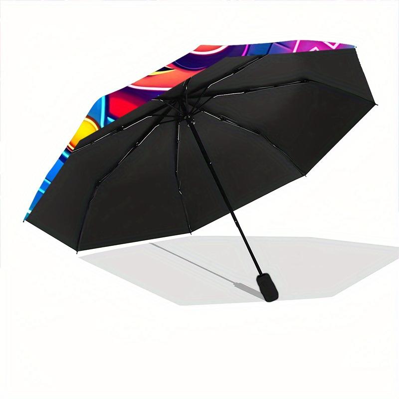 1pc Mario Gaming Automatic Folding Umbrella - Lightweight, Retractable Design with 8-Rib Durability, Perfect for Outdoor70
