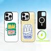 Coque de téléphone Sardines en boîte C-S pour iPhone 17 16 15 14 13 12 Pro Max Plus pour Housse Magnétique Sans Fil Miroir