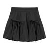 Damen Hohe Taille A-Linie Rock Schleife Design Ausgestellter Minirock Lässig Kurz