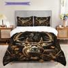 Deer Pattern Bedding Quilt Set Quilt Cover Pillowcase Home Decoration Birthday Gift (1 * Duvet Cover + 2 * Pillowcase, Without Core)