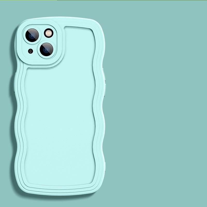 Pro iPhone 16 Pro 15 14 Vlnitý Vzor Pouzdro na Telefon 13 Pro Max 12 11 7 8 XR X XS Max Pouzdro Silikonový Kryt na Ochranu Fotoaparátu