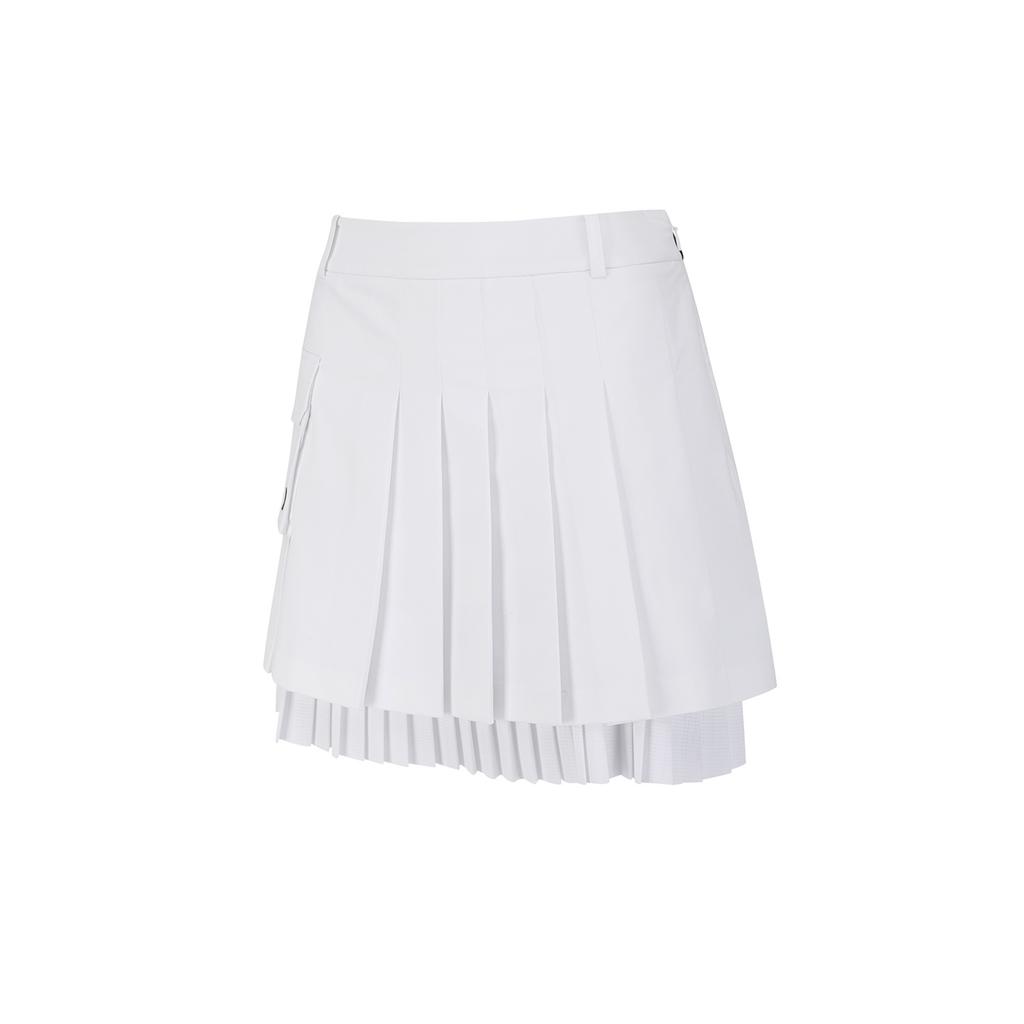 ANEW GOLF Women Layered Pleats Skirt_Wh