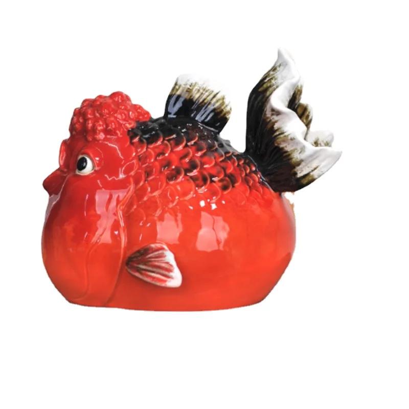 National Tide Ceramic Fish Decoration Modern Simple Household Creative Arts and Crafts Gifts Living Room Porch Table Decoration