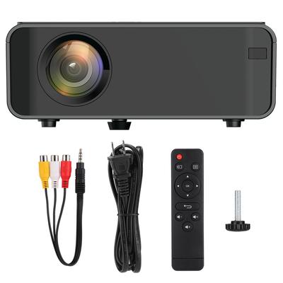 UHD 4K WiFi Bluetooth 1080P LED projektor (480p pro verzi pro Android) Černá