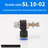 Trachea Connector PC8-02 Male Thread Quick Elbow Insert Pneumatic Throttle Valve