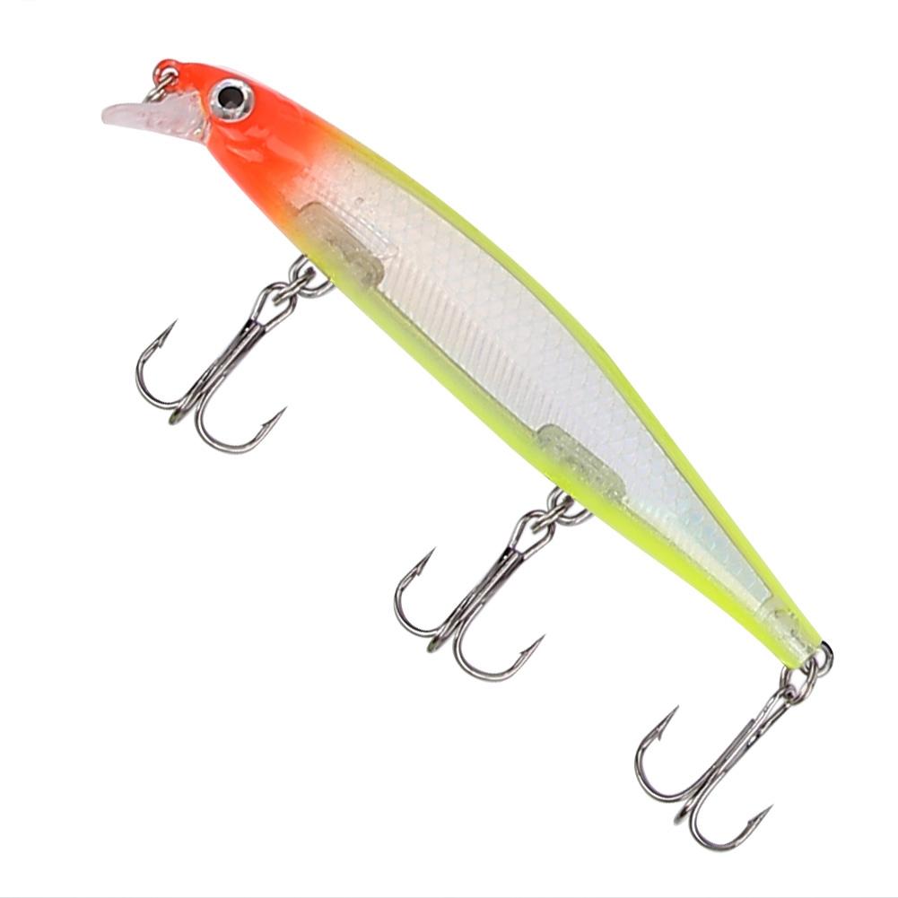 HENG JIA 11CM Vivid Lures Artificial Minnow Fishing Bait with Hooks