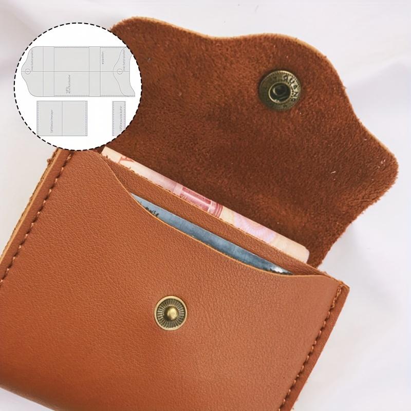 3 buc/set Matriță Acrilică pentru Confecționarea Portofelului | Șabloane Model Portofel Piele DIY Consumabile Piele Matrițe Accesorii Handmade Unelte Piele