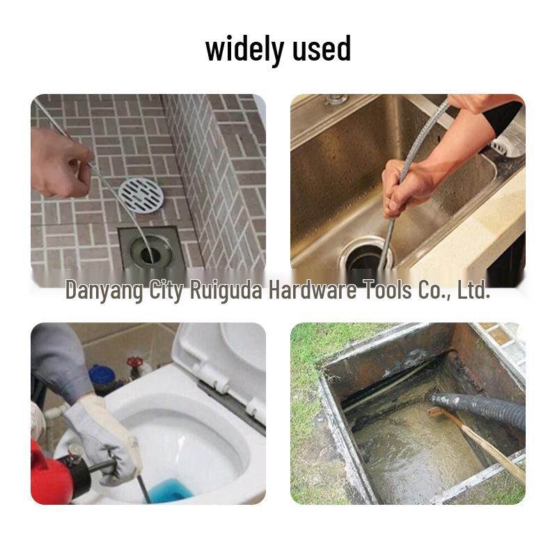 1/4" Quick Connect Stainless Steel Sewer Pipe Cleaning High-Pressure Nozzle