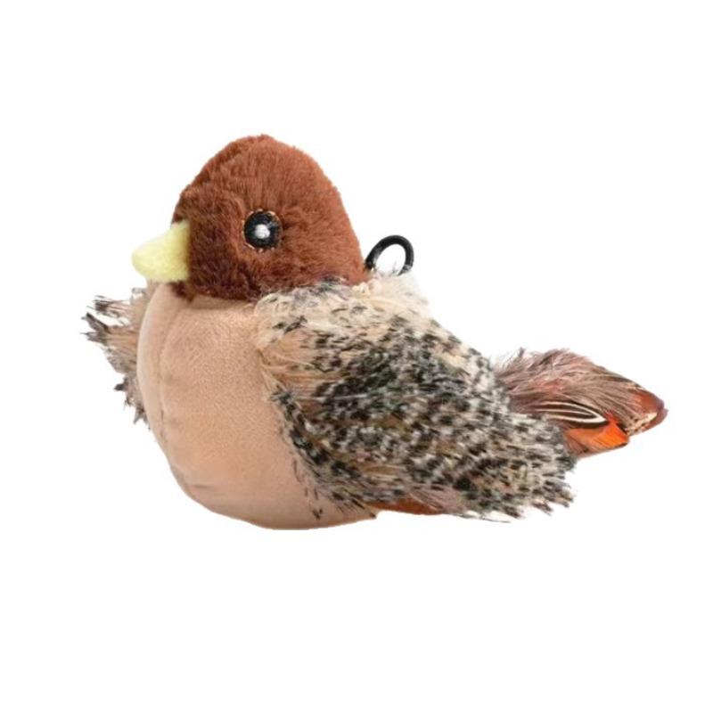 

Indoor Interactive Birds Toy for Cat Chasing Teasing Toy Sounding Cat Teaser Toys Self-hilarity Wall Hanging Birds Cat Toys