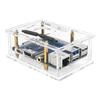 High Transparent Acrylic Enclosure for 4 Professional Development Board Industrial Protective Box Cooling Fan Easy Assembly