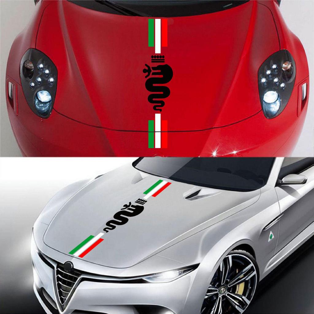 Personalized Car Hood Decal: Creative Long Strip Scratch Cover