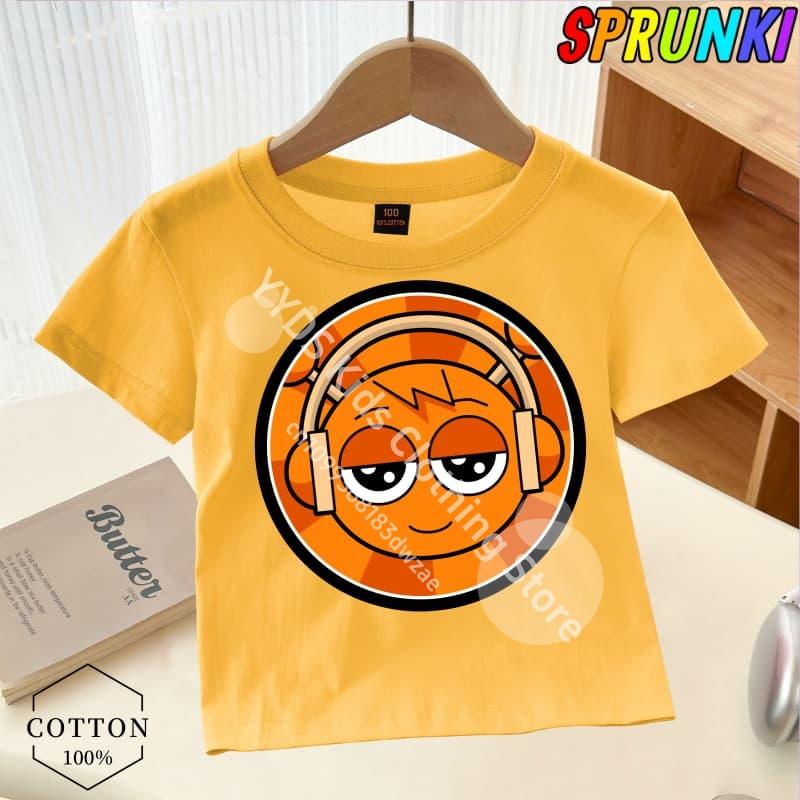 T-Shirts Kinder Sprunki T-Shirt Kinder Horrorspiel Incredibox T-Shirt Baby Mädchen Kurzarm T-Shirts Jungen Kleidung Cartoon Oberteile