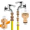 Brass Water Tap Connector Connecter Copper Hose Coupling Adapter Garden Watering Fittings Tool Car Wash Water Gun Fast Joints