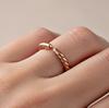 Pure Copper Twisted Ring – Handmade Adjustable Copper Band, Minimalist Healing Copper Jewelry, Open Cuff Band Ring