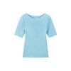 Peacebird Women's Seamless Knit Short Sleeve Top