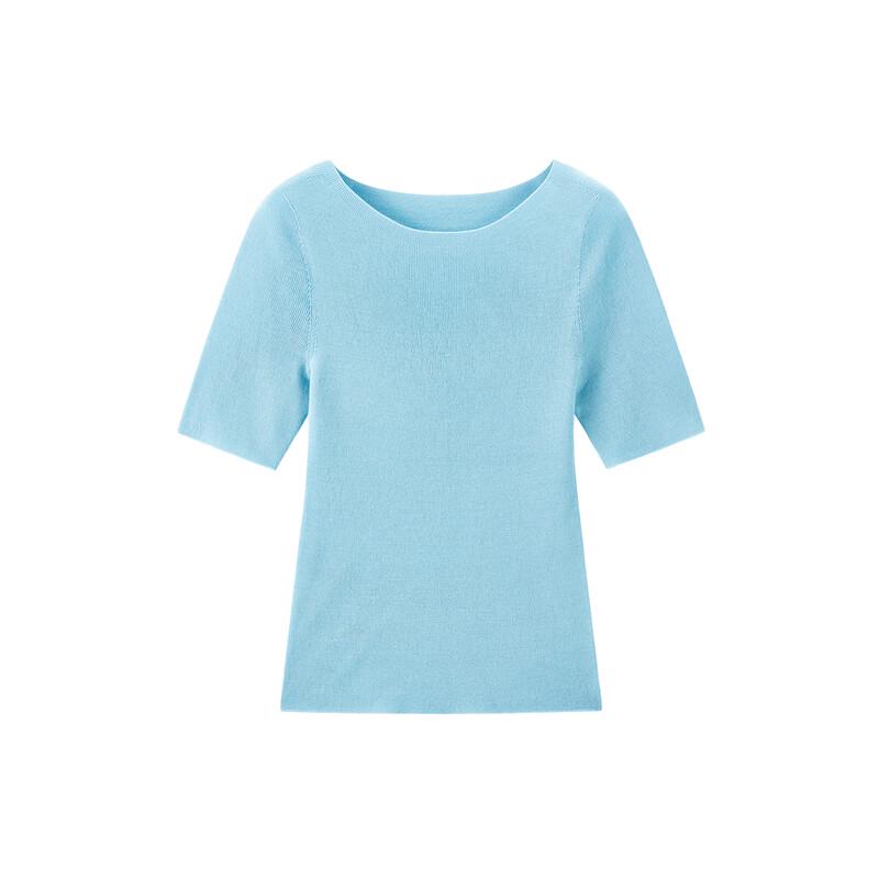 Peacebird Women's Seamless Knit Short Sleeve Top